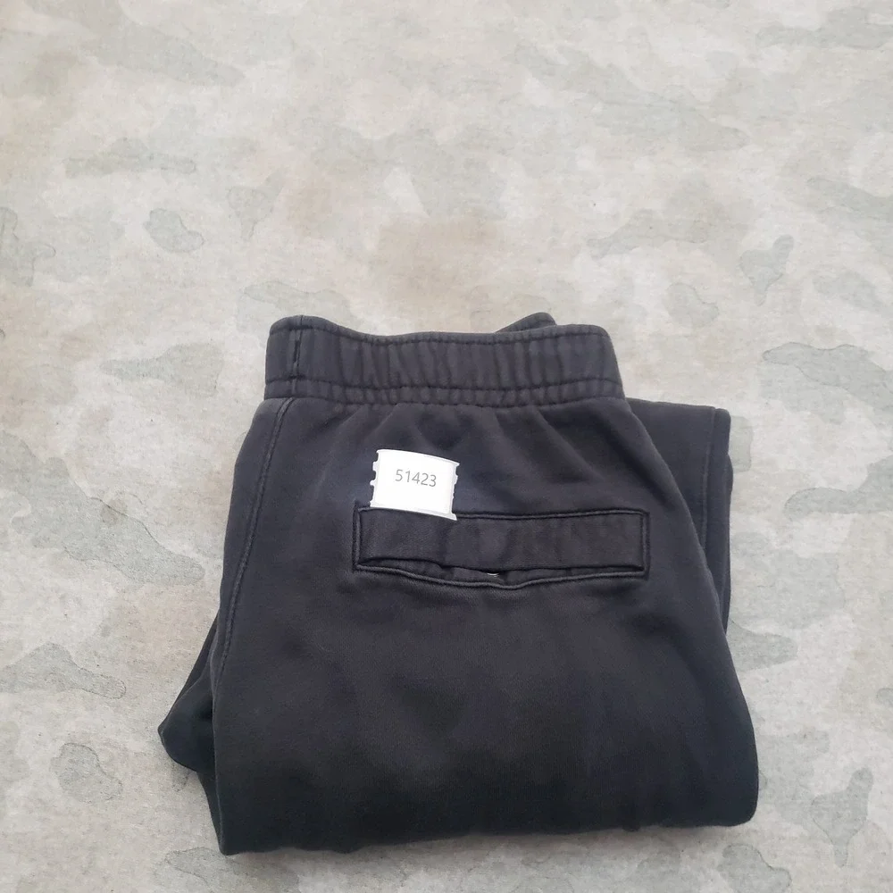 Nike Pants Mens Small Black Pockets Drawstring Sports Wear Club Fleece Gym